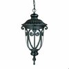 Homeroots 20.5 x 9.38 x 9.38 in. Naples 1-Light Matte Black Hanging Light 397968